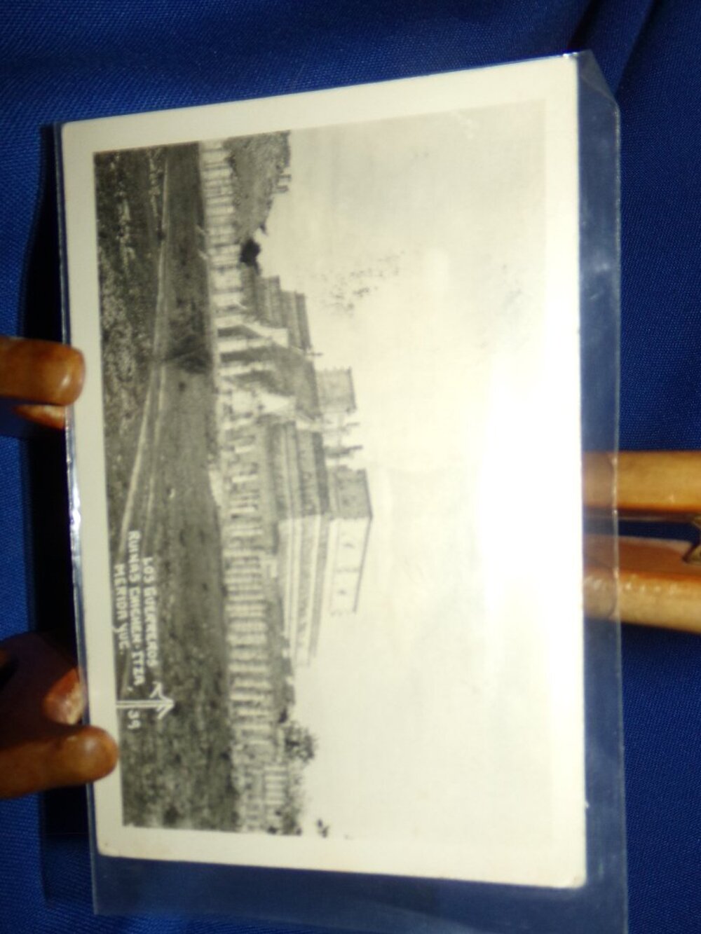 VINTAGE Chichen Itza Ruins RPPC Photo Postcard - Los Guerreros, Merida, Mexico